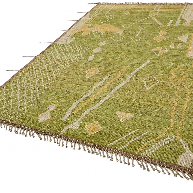 New Moroccan Style Hand-Knotted Rug - 6' 8" x 9' 11" (80" x 119") - K0084064