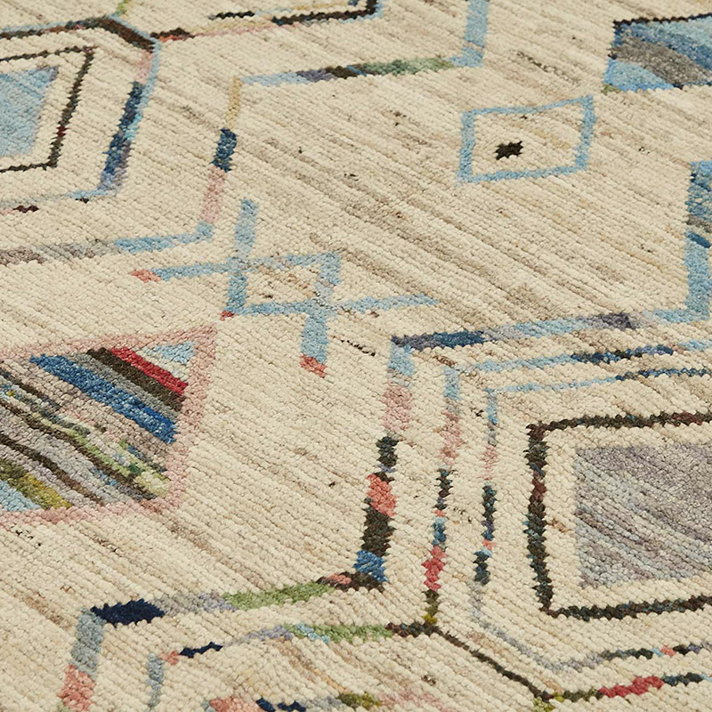 New Moroccan Style Hand-Knotted Rug - 8' 5" x 10' 1" (101" x 121") - K0084066
