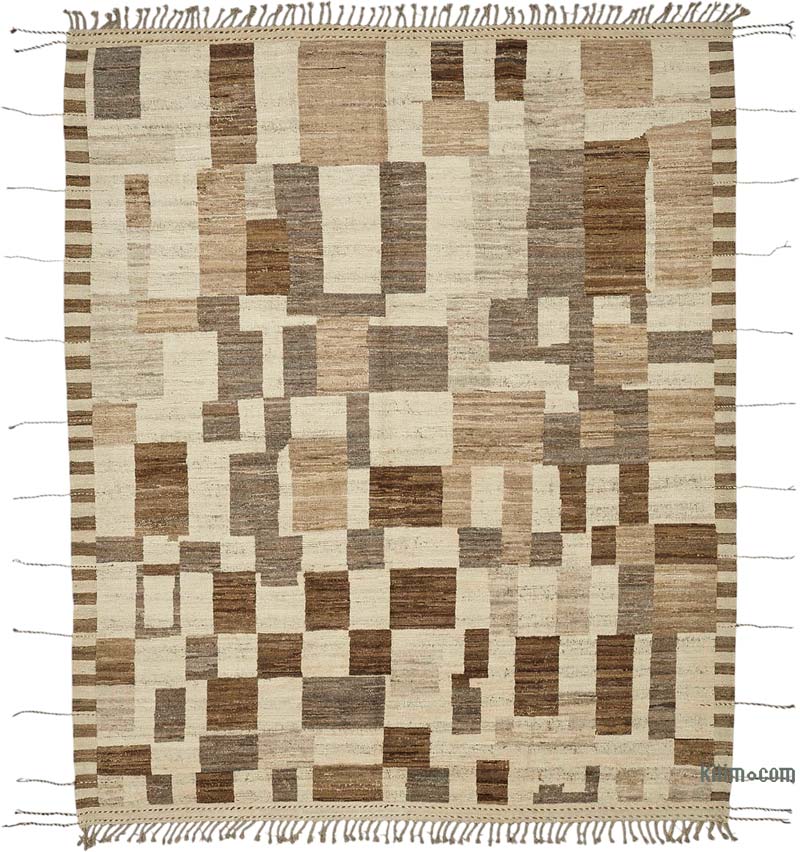New Moroccan Style Hand-Knotted Rug - 7' 6" x 10' 3" (90" x 123") - K0084070