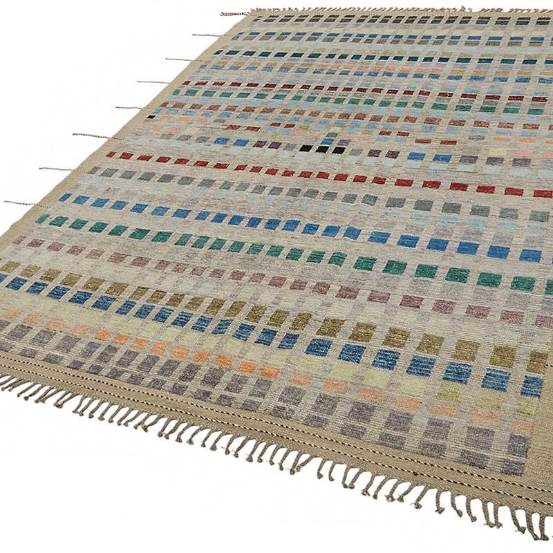 New Moroccan Style Hand-Knotted Rug - 6' 11" x 10'  (83" x 120") - K0084074