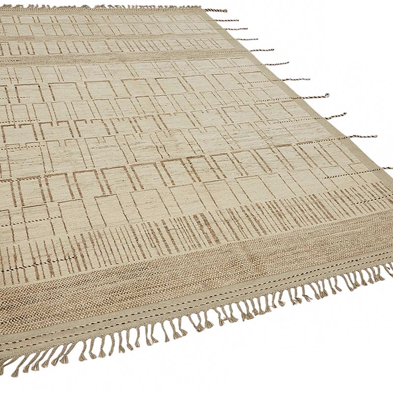 New Moroccan Style Hand-Knotted Rug - 6' 8" x 10' 1" (80" x 121") - K0084076