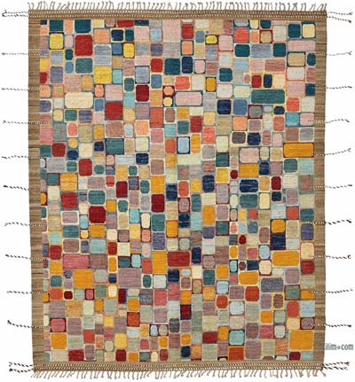 Yeni Fas Tarzi El Dokuma Hali - 254 cm x 313 cm