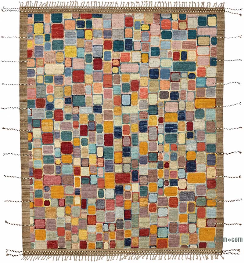 Yeni Fas Tarzi El Dokuma Hali - 254 cm x 313 cm - K0084078