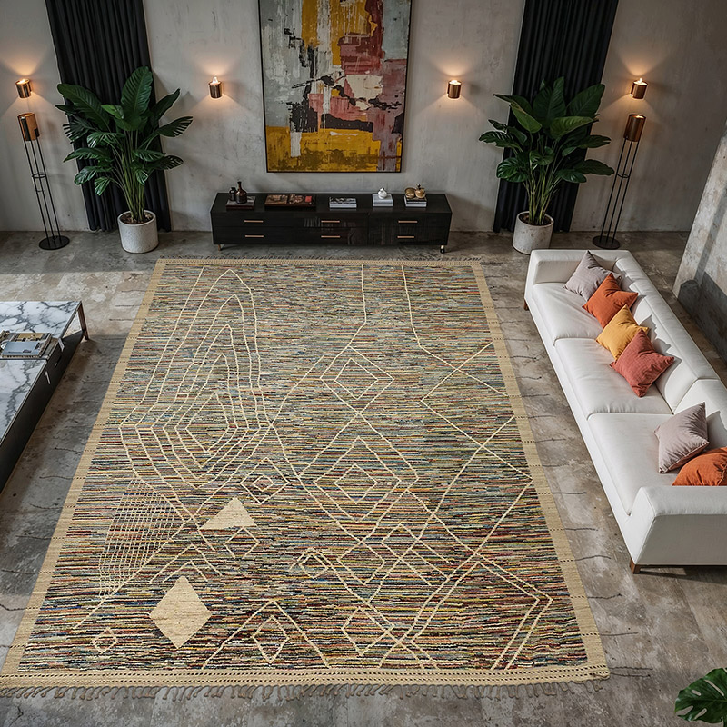 Nueva Alfombra Tejida a Mano de Estilo Marroquí - 308 cm x 431 cm - K0084081