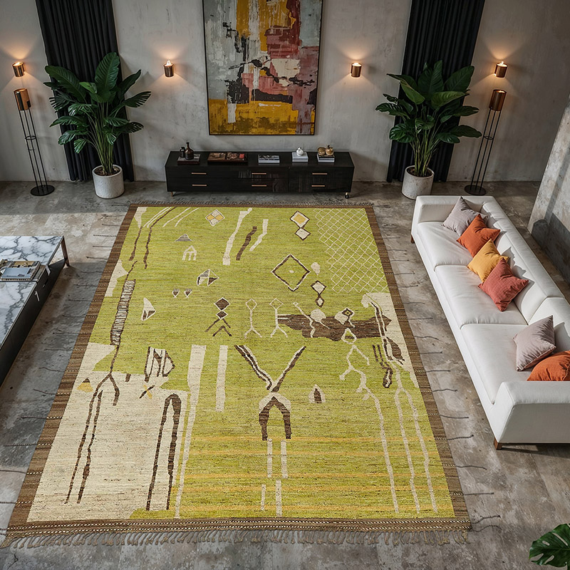 Nueva Alfombra Tejida a Mano de Estilo Marroquí - 309 cm x 430 cm - K0084085