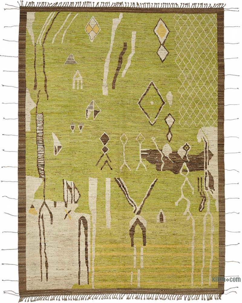 Nueva Alfombra Tejida a Mano de Estilo Marroquí - 309 cm x 430 cm - K0084085