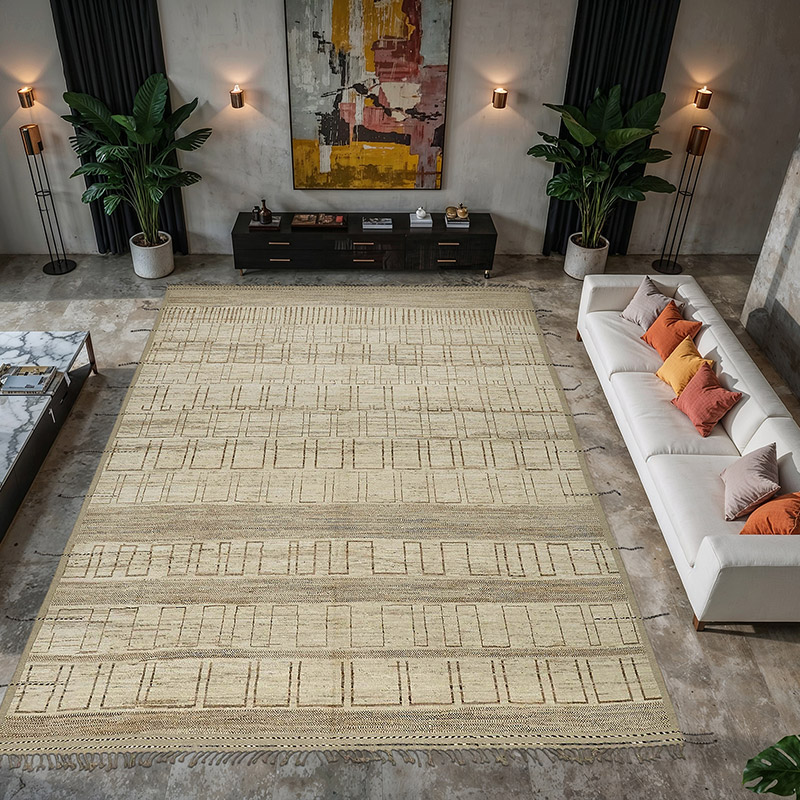 Nueva Alfombra Tejida a Mano de Estilo Marroquí - 318 cm x 430 cm - K0084086