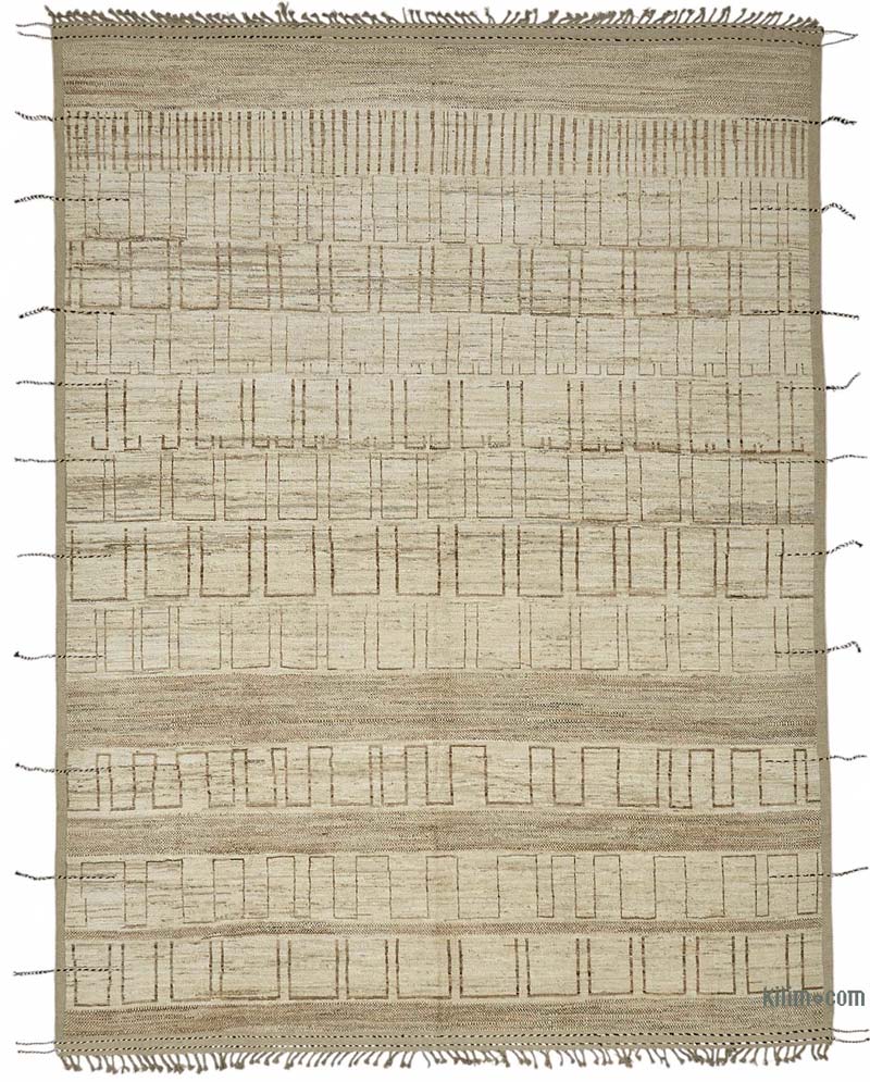 Nueva Alfombra Tejida a Mano de Estilo Marroquí - 318 cm x 430 cm - K0084086