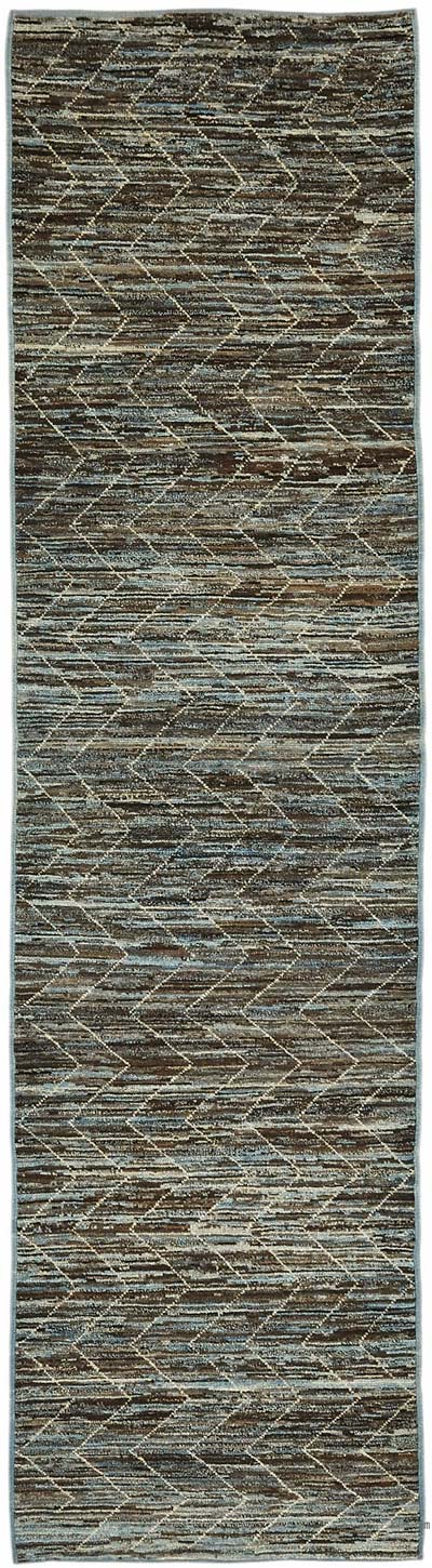 New Hand-Knotted Runner - 2' 10" x 11'  (34" x 132")