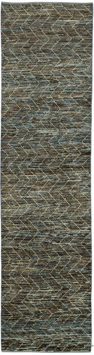 New Hand-Knotted Runner - 2' 10" x 11' 3" (34" x 135")