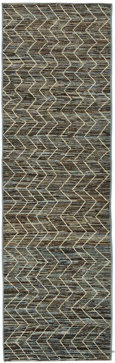 New Hand-Knotted Runner - 2' 11" x 11' 4" (35" x 136")