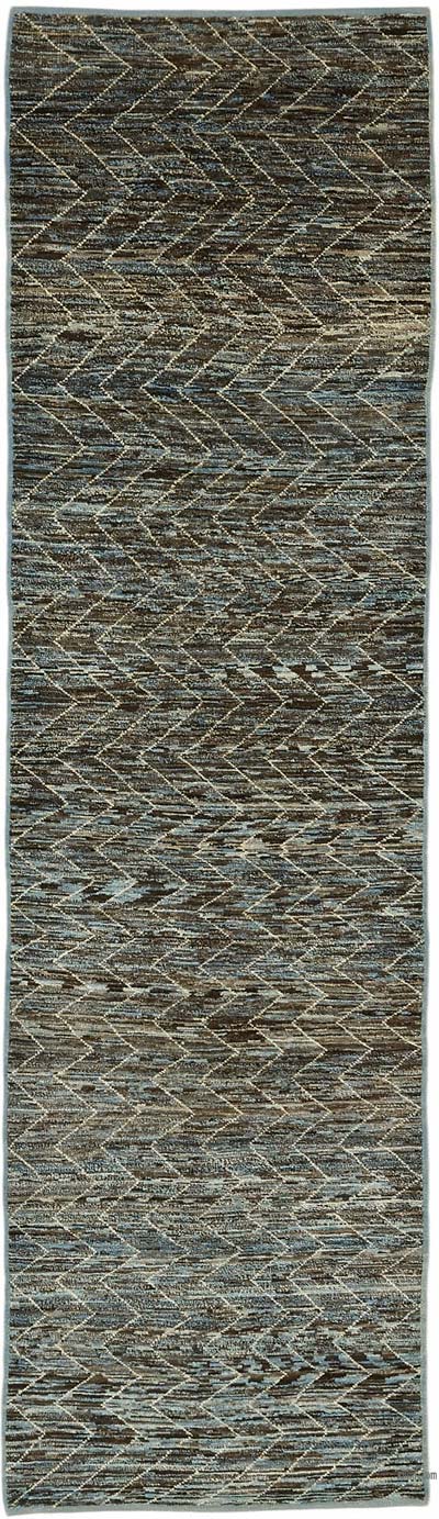 New Hand-Knotted Runner - 3' 1" x 11' 10" (37" x 142")