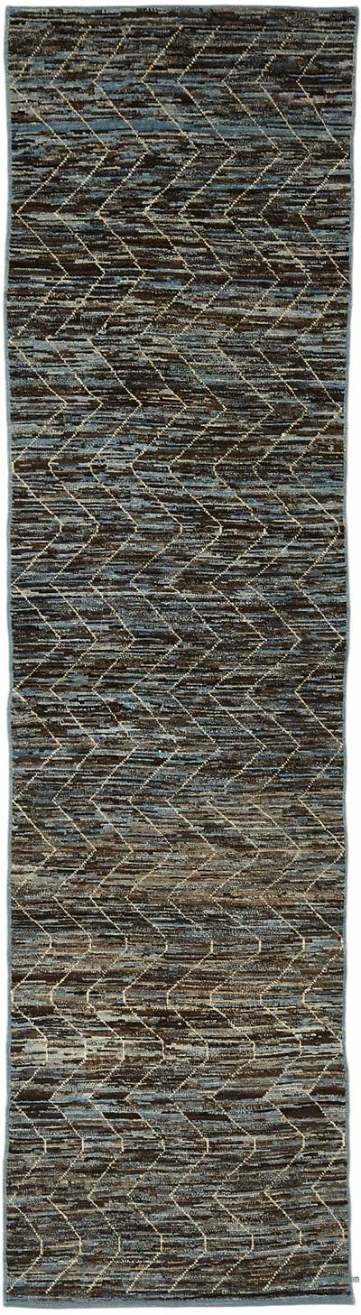 New Hand-Knotted Runner - 2' 11" x 11' 6" (35" x 138")