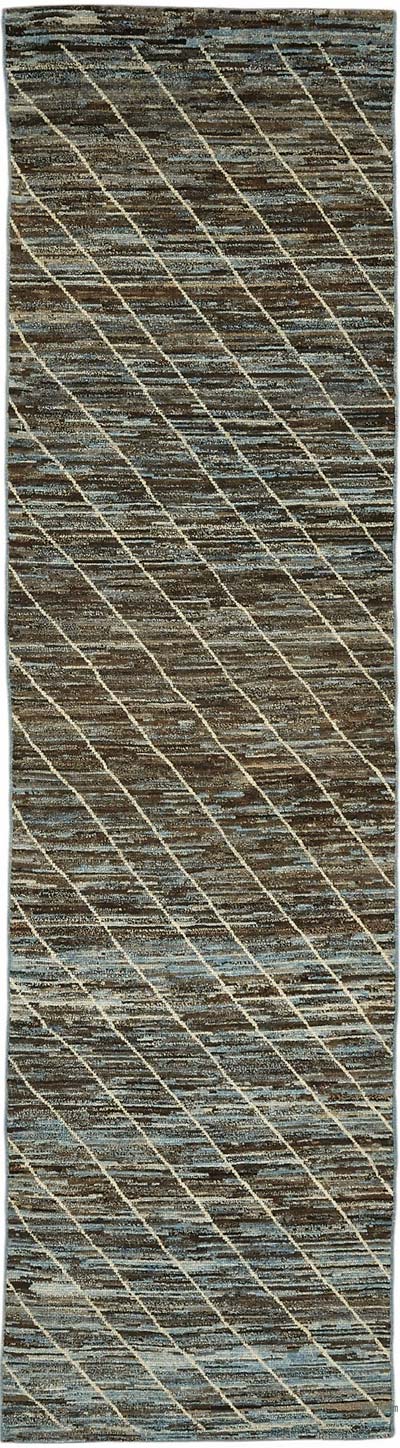 New Hand-Knotted Runner - 2' 11" x 11' 2" (35" x 134")