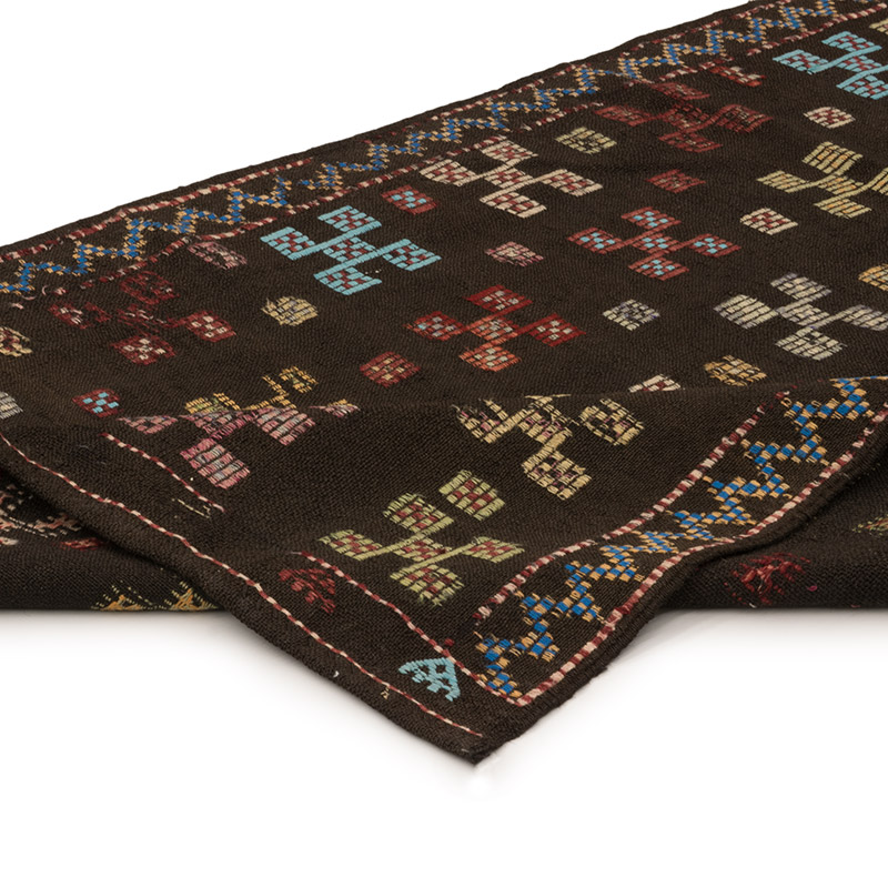 Vintage Anatolian Jijim Rug - 4' 6" x 9' 1" (54" x 109") - K0084131