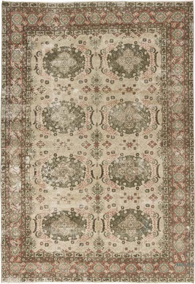 Vintage Turkish Hand-Knotted Rug - 7' 1" x 10' 3" (85" x 123")