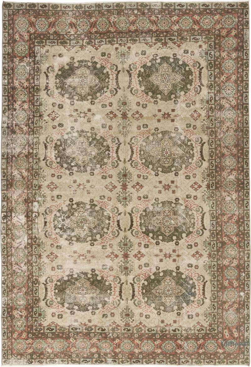 El Dokuma Vintage Halı - 215 cm x 313 cm - K0084132