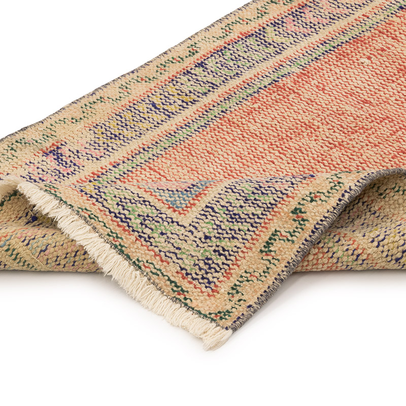 Alfombra Vintage Turca Anudada a Mano - 61 cm x 125 cm - K0084133