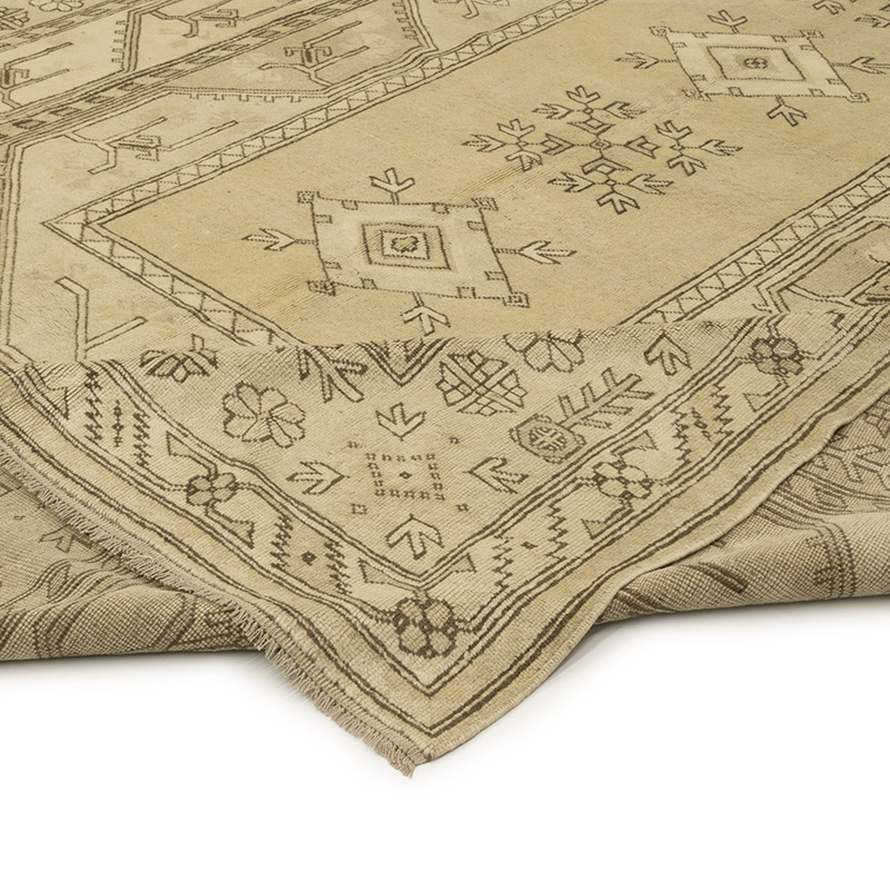 Vintage Turkish Hand-Knotted Rug - 9' 1" x 12' 1" (109" x 145") - K0084135