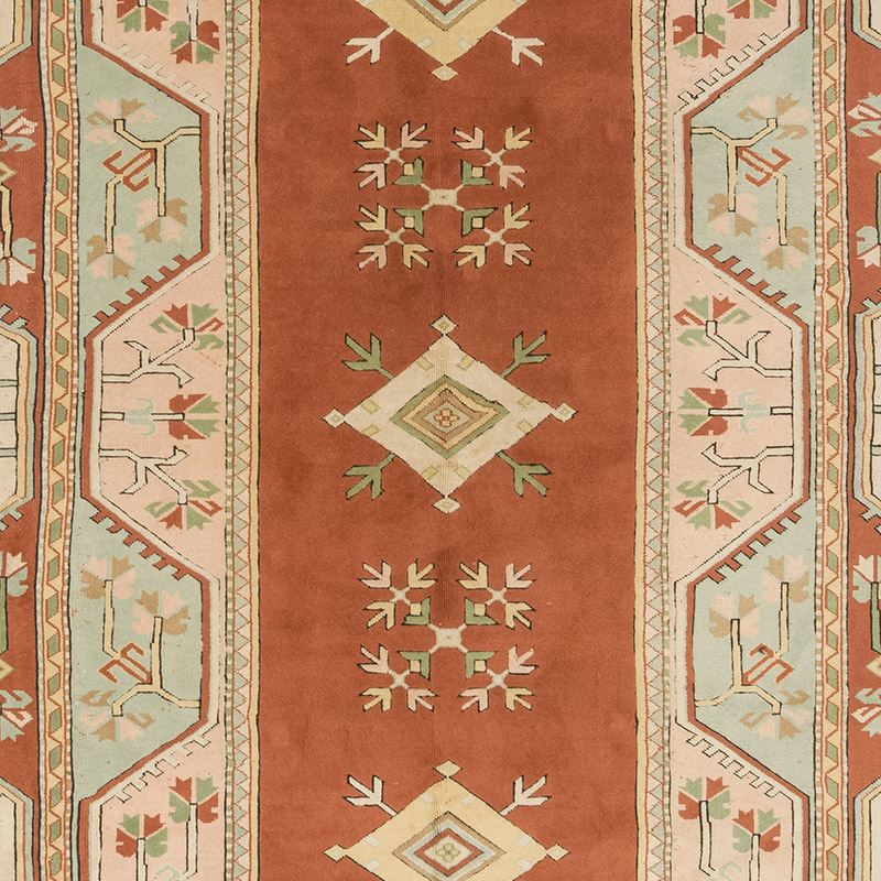 Vintage Turkish Hand-Knotted Rug - 10' 1" x 14'  (121" x 168") - K0084136