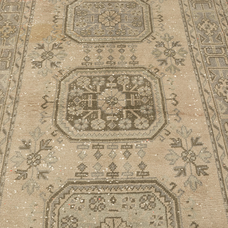 Alfombra Vintage Turca Anudada a Mano - 148 cm x 163 cm - K0084137