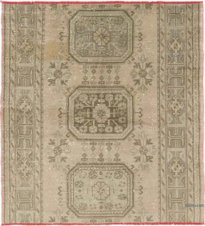 Alfombra Vintage Turca Anudada a Mano - 148 cm x 163 cm