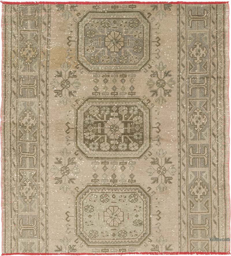 Alfombra Vintage Turca Anudada a Mano - 148 cm x 163 cm - K0084137