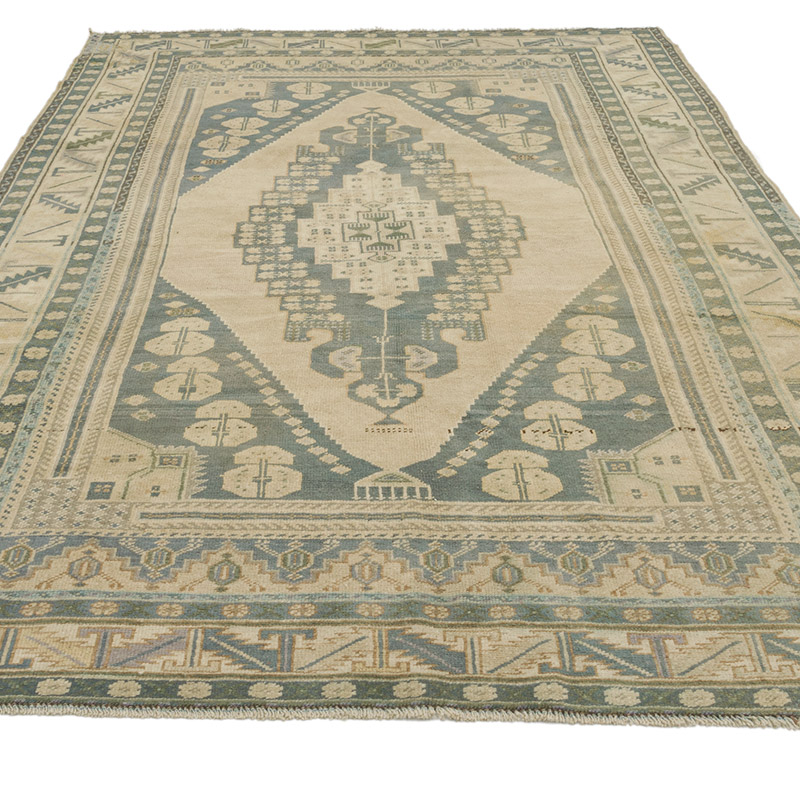 Alfombra Vintage Turca Anudada a Mano - 171 cm x 285 cm - K0084139