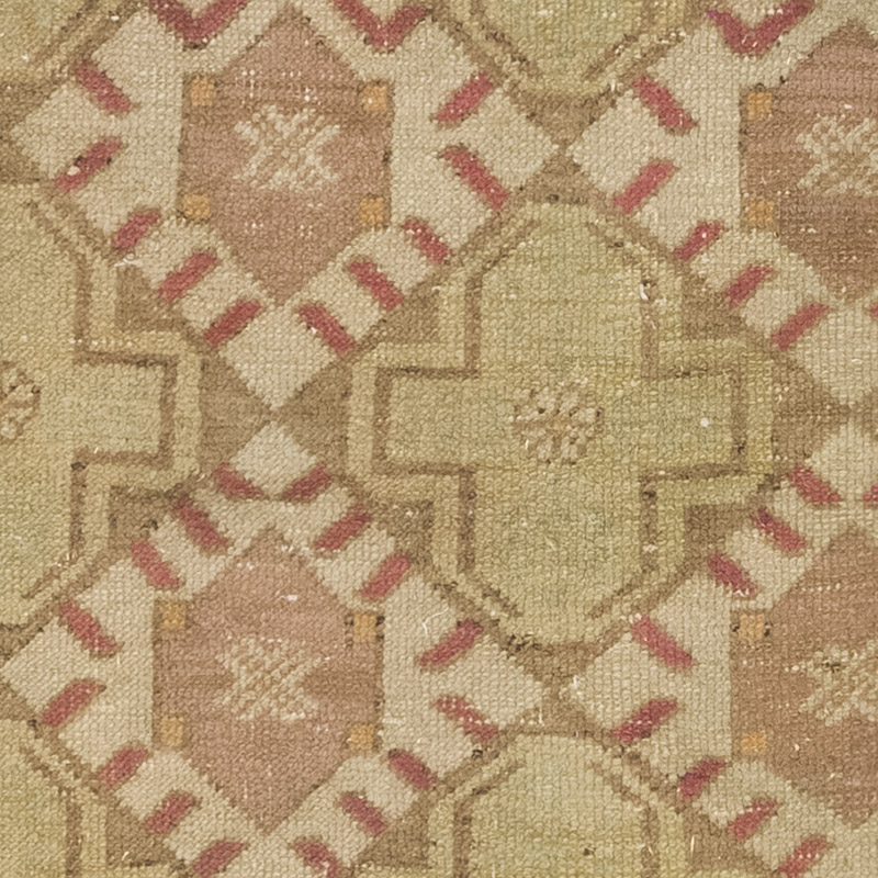Alfombra Vintage Turca Anudada a Mano - 80 cm x 80 cm - K0084140