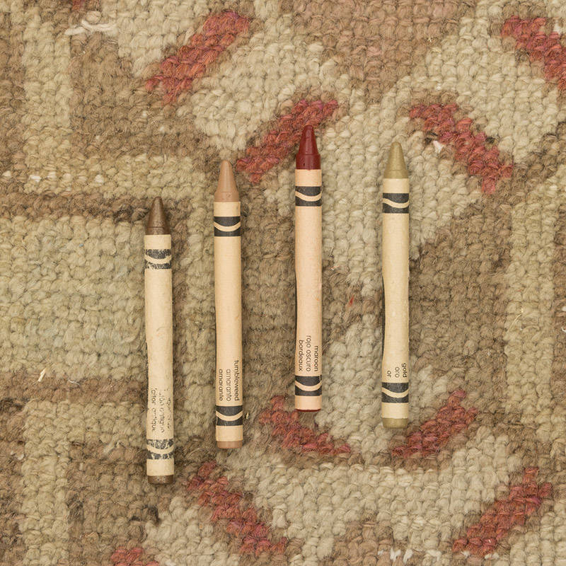 Alfombra Vintage Turca Anudada a Mano - 80 cm x 80 cm - K0084140