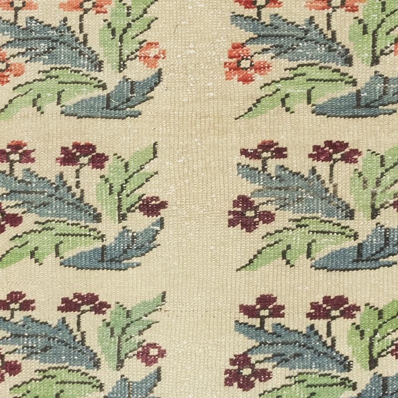 El Dokuma Vintage Halı - 72 cm x 117 cm - K0084141