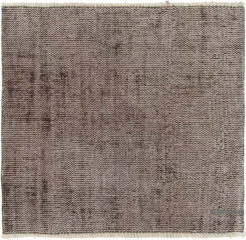 Alfombra Turca Vintage Sobre-teñida - 84 cm x 81 cm - K0084143