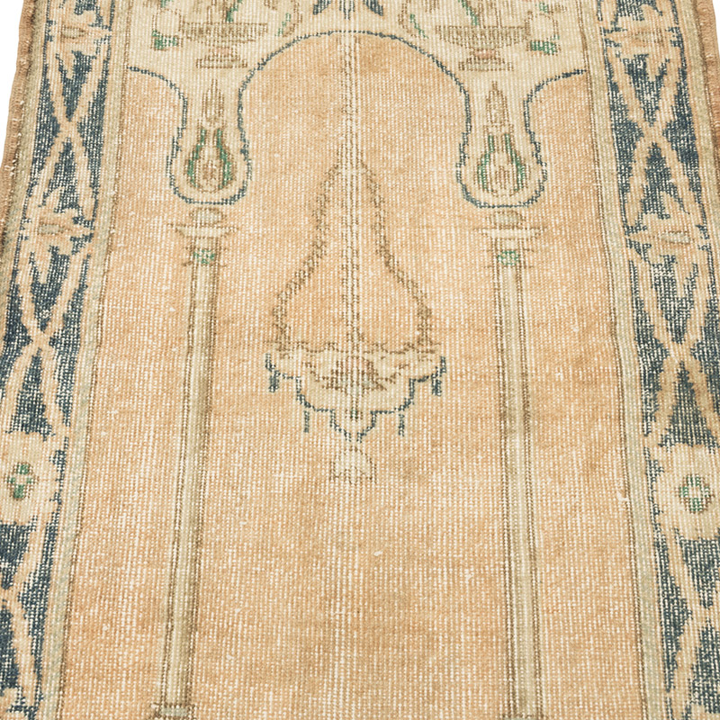 Alfombra Vintage Turca Anudada a Mano - 79 cm x 111 cm - K0084144