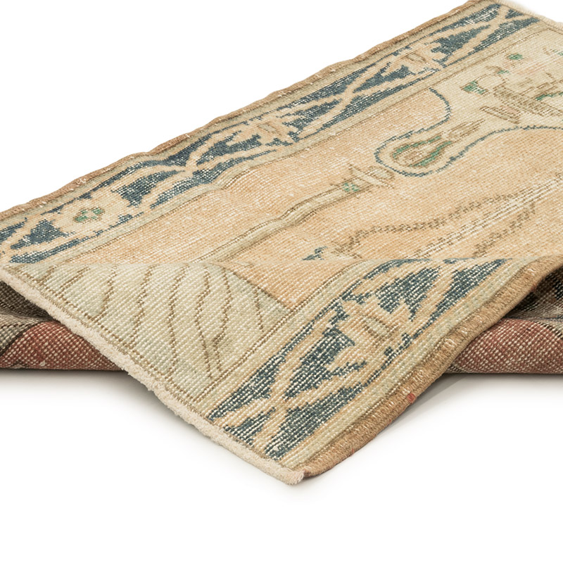 Alfombra Vintage Turca Anudada a Mano - 79 cm x 111 cm - K0084144