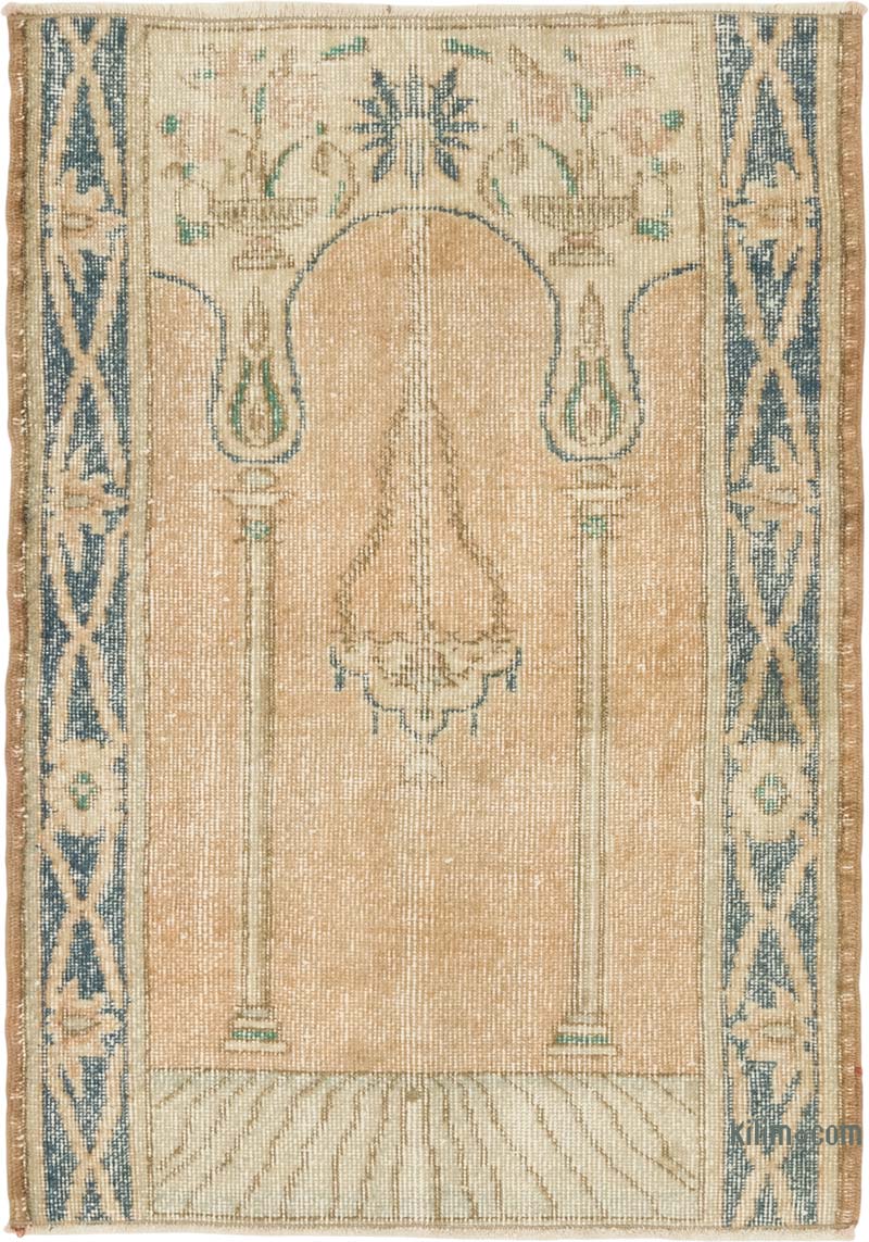 Alfombra Vintage Turca Anudada a Mano - 79 cm x 111 cm - K0084144