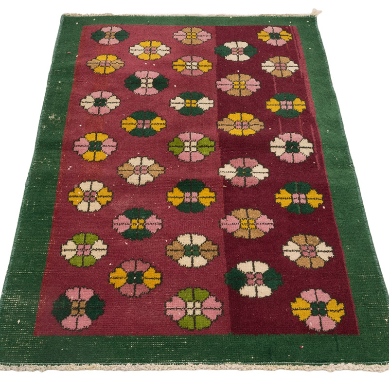 Vintage Turkish Hand-Knotted Rug - 2' 1" x 3' 8" (25" x 44") - K0084145