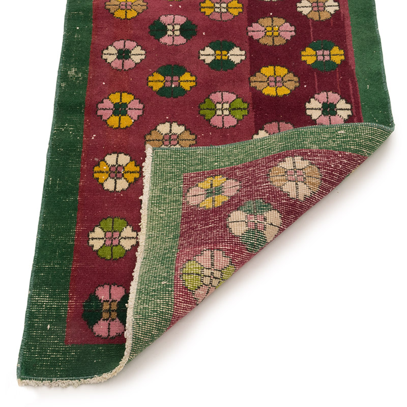 Vintage Turkish Hand-Knotted Rug - 2' 1" x 3' 8" (25" x 44") - K0084145