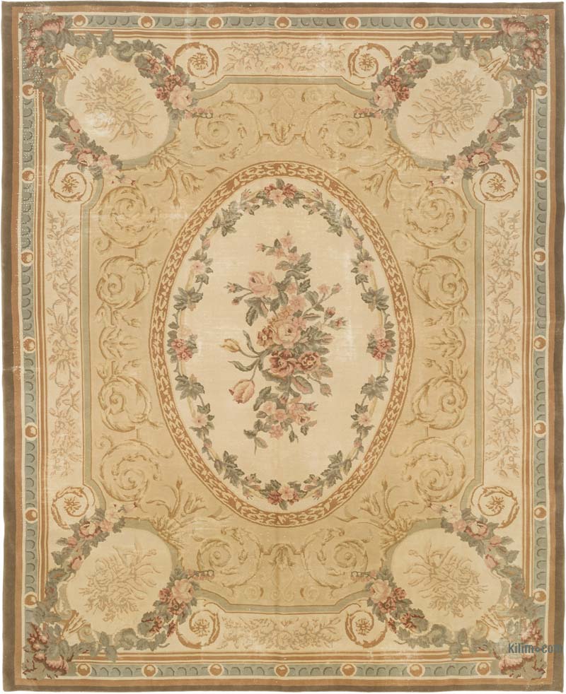 El Dokuma Vintage Halı - 243 cm x 296 cm - K0084147