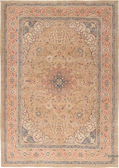 Vintage Hand-Knotted Oriental Rug - 9'  x 12' 4" (108" x 148")