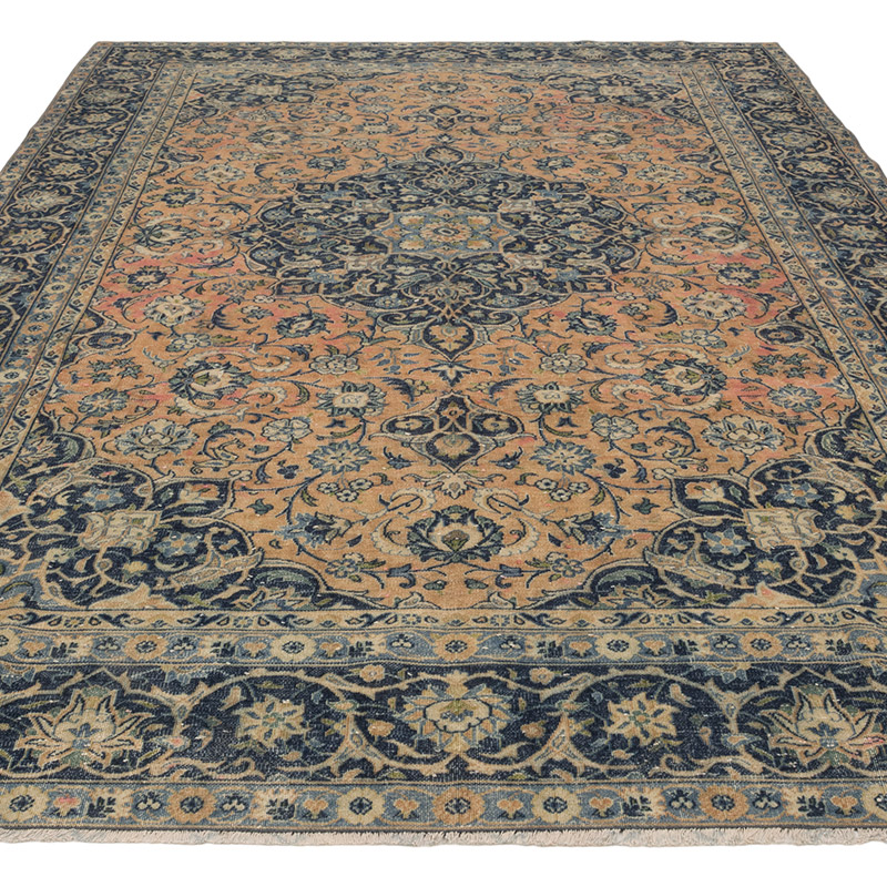 Vintage Hand-Knotted Oriental Rug - 7' 5" x 11' 3" (89" x 135") - K0084152