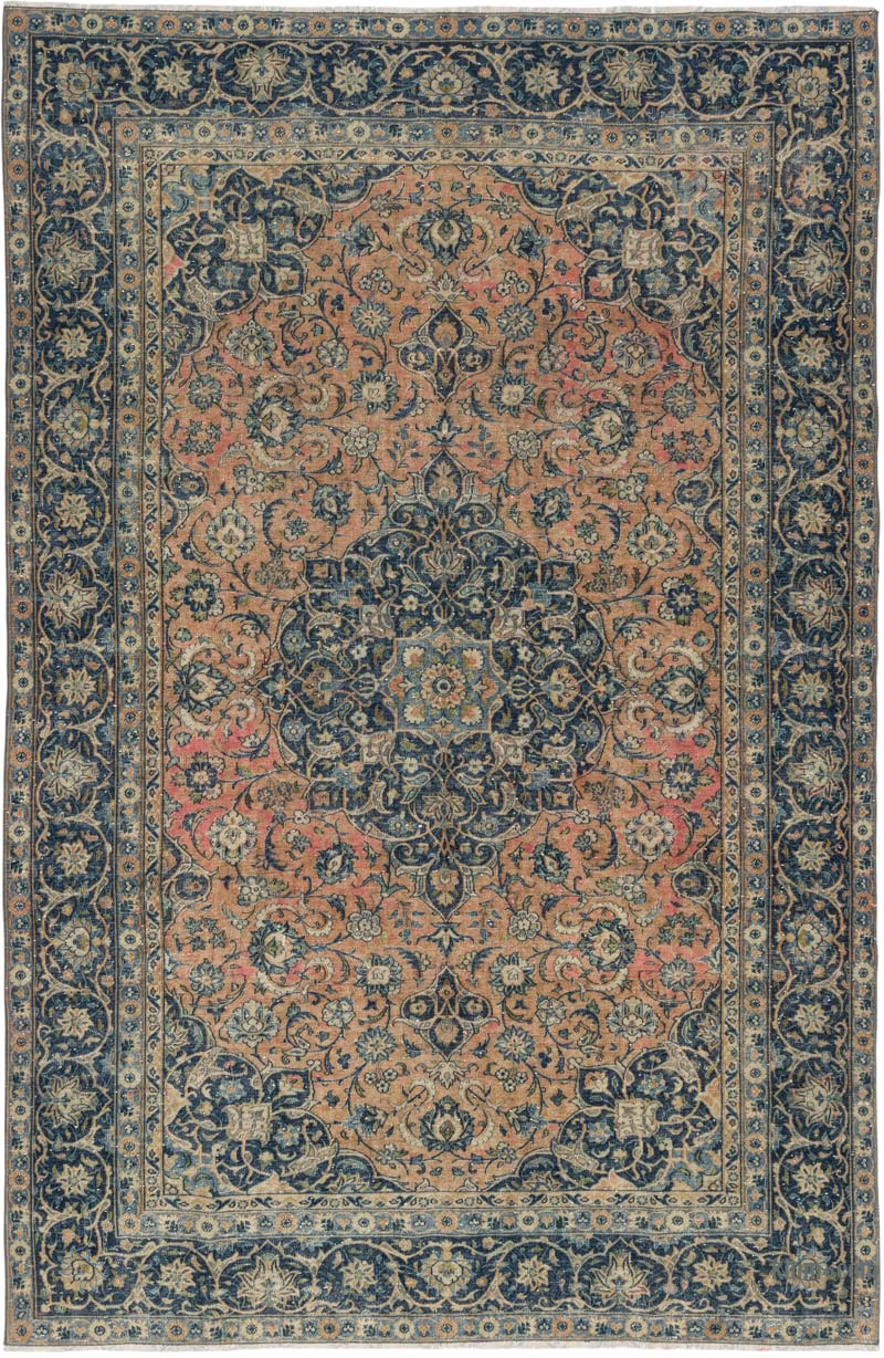 Vintage Hand-Knotted Oriental Rug - 7' 5" x 11' 3" (89" x 135") - K0084152