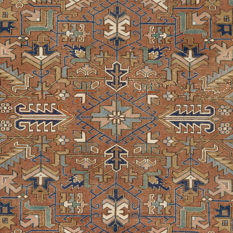 Vintage Hand-Knotted Oriental Rug - 7' 1" x 10' 4" (85" x 124") - K0084154
