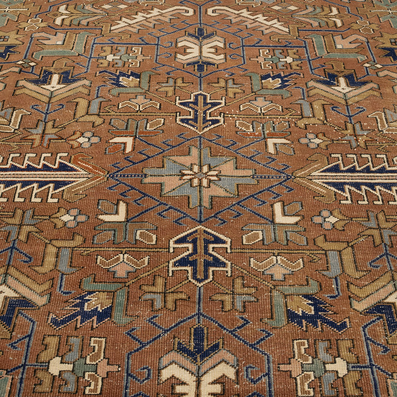 Vintage Hand-Knotted Oriental Rug - 7' 1" x 10' 4" (85" x 124") - K0084154
