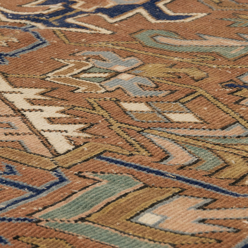 Vintage Hand-Knotted Oriental Rug - 7' 1" x 10' 4" (85" x 124") - K0084154