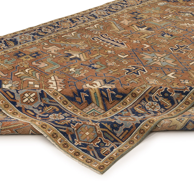 Vintage Hand-Knotted Oriental Rug - 7' 1" x 10' 4" (85" x 124") - K0084154