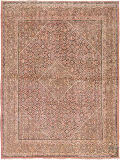 Vintage Hand-Knotted Oriental Rug - 9' 7" x 12' 10" (115" x 154")
