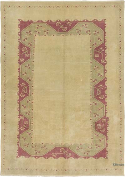 El Dokuma Vintage Halı - 197 cm x 274 cm