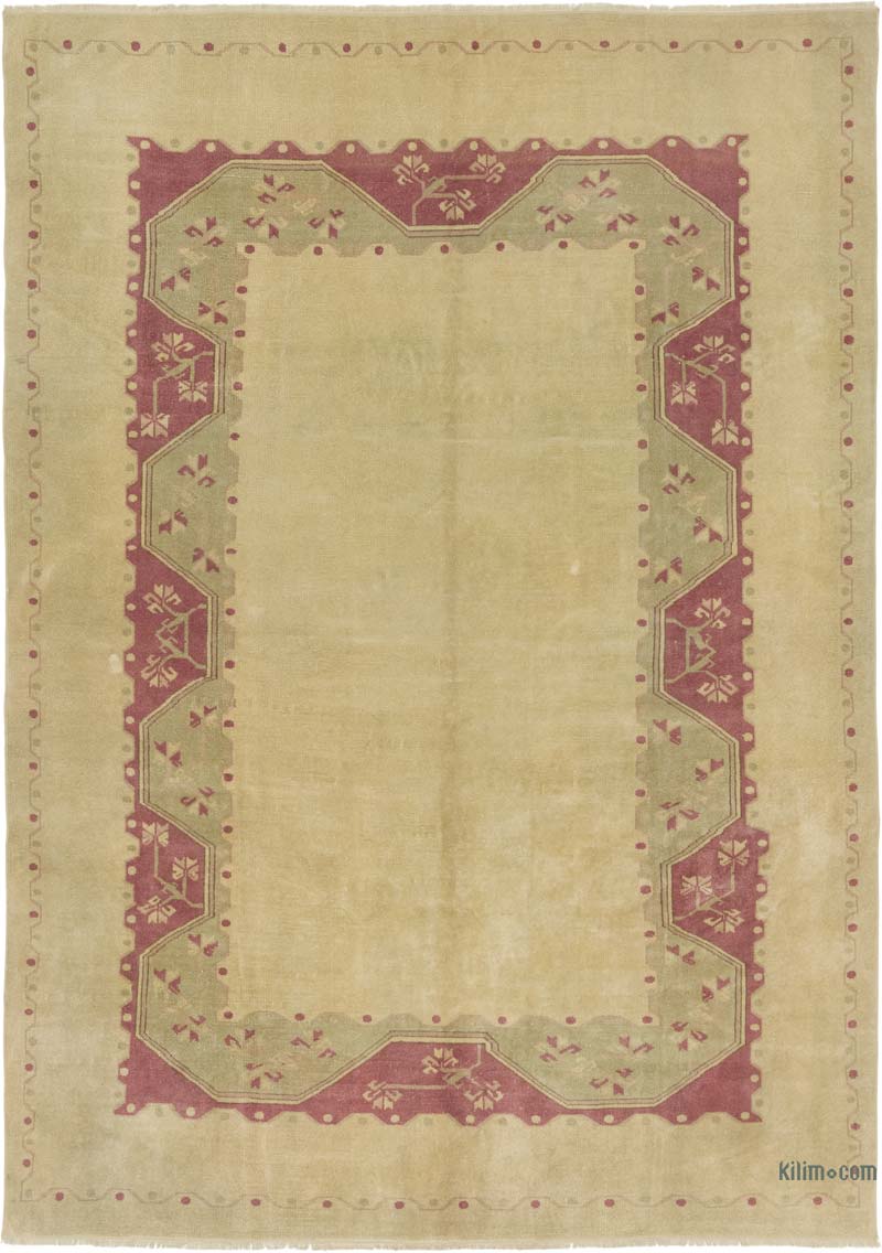 El Dokuma Vintage Halı - 197 cm x 274 cm - K0084156