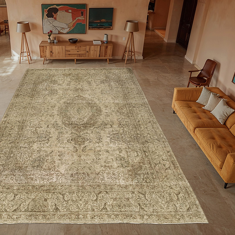 Alfombra Oriental Vintage Anudada a Mano - 313 cm x 475 cm - K0084158