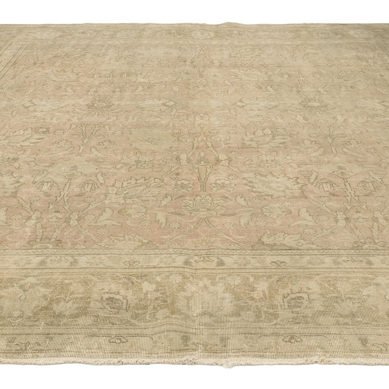 Vintage Hand-Knotted Oriental Rug - 9' 7" x 9' 5" (115" x 113") - K0084160
